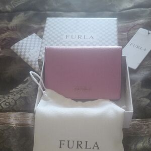 Furla Leather  Duo New  Blush Pink Card Case Boxed With  Dust Bag Furla Info